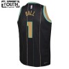 Dječji NBA Dres Charlotte Hornets Lamelo Ball 1 Jordan 2022-23 City Edition Crno Swingman